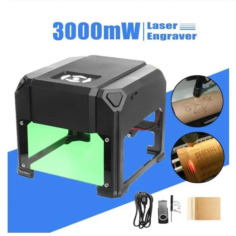 Mini Laser Engraver Cnc Router - Mini USB 3000MW Macchina per incisione