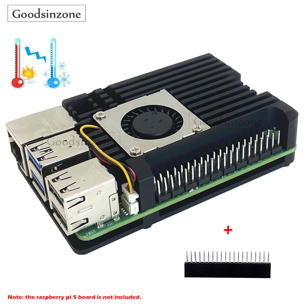 Raspberry Pi 5 8Gb Kit - Custodia per armatura in lega di