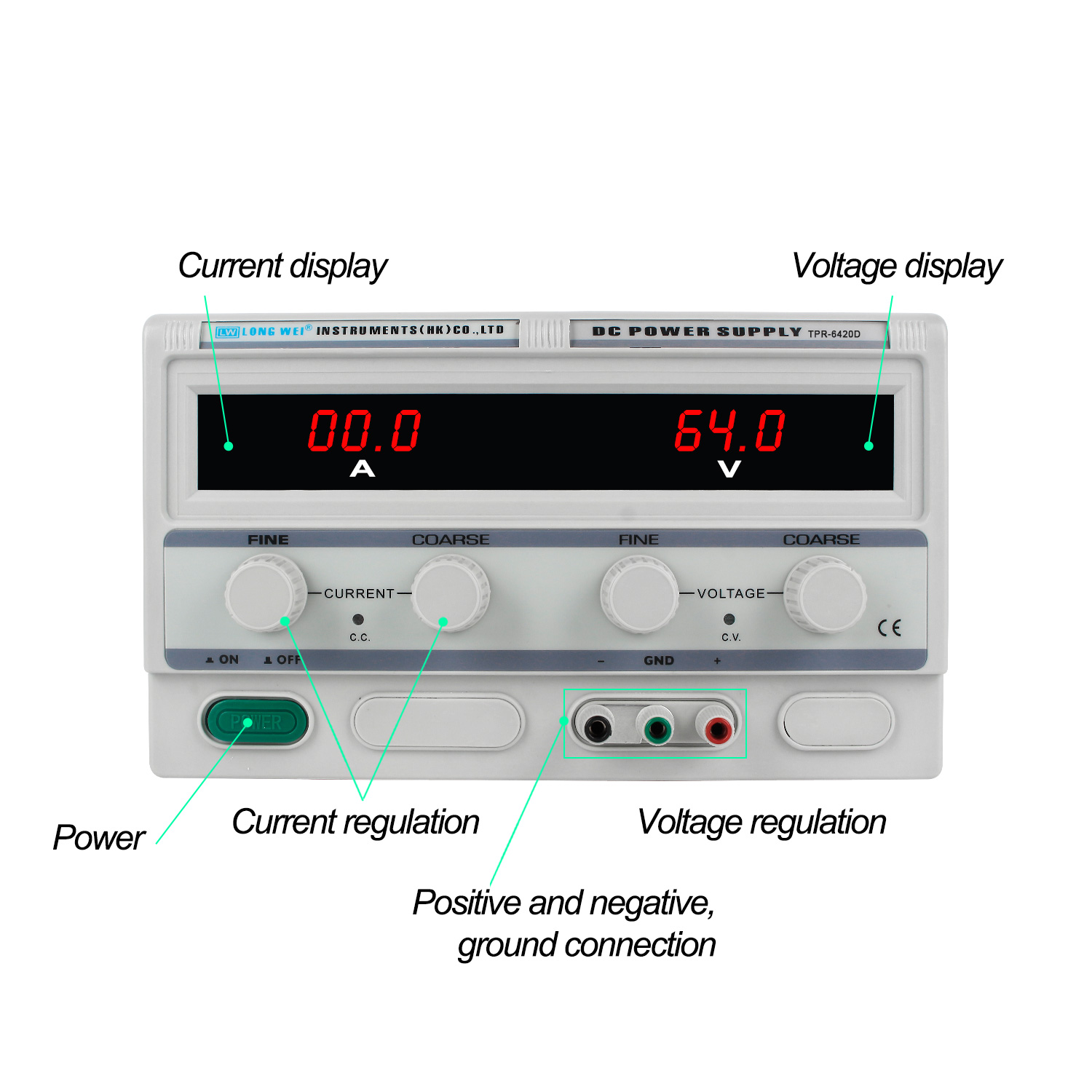 Longwei TPR-6420D 64V 20A LED  - Linear Lab Power Supply Adjustable recensione e prezzo