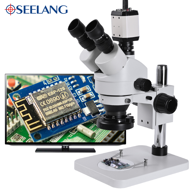 Microscopio stereo 3.5-90X di  - Stereo Trinocular Microscope Pcb recensione e prezzo